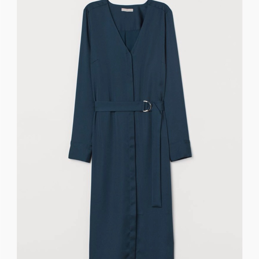 H&M Teal Shirt Dress (midi)